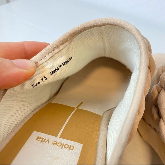 Dolce Vita Tan Braided Mules - Picture 7 of 8